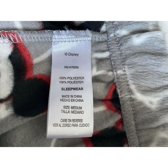 Disney Mickey Mouse 2pc Lounger Pajamas Set Sleepwear Soft Cozy Women’s Sz M NWT - Picture 9 of 9